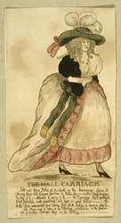 Die Männerkutsche, veröffentlicht von N. Moore, London, 25. März 1787